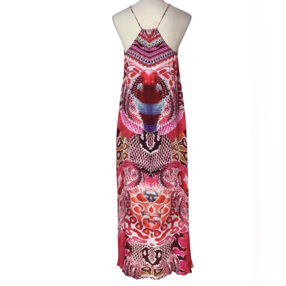 Shahida Parides Silk Python Maxi Dress Size Small NEW - Picture 4 of 14